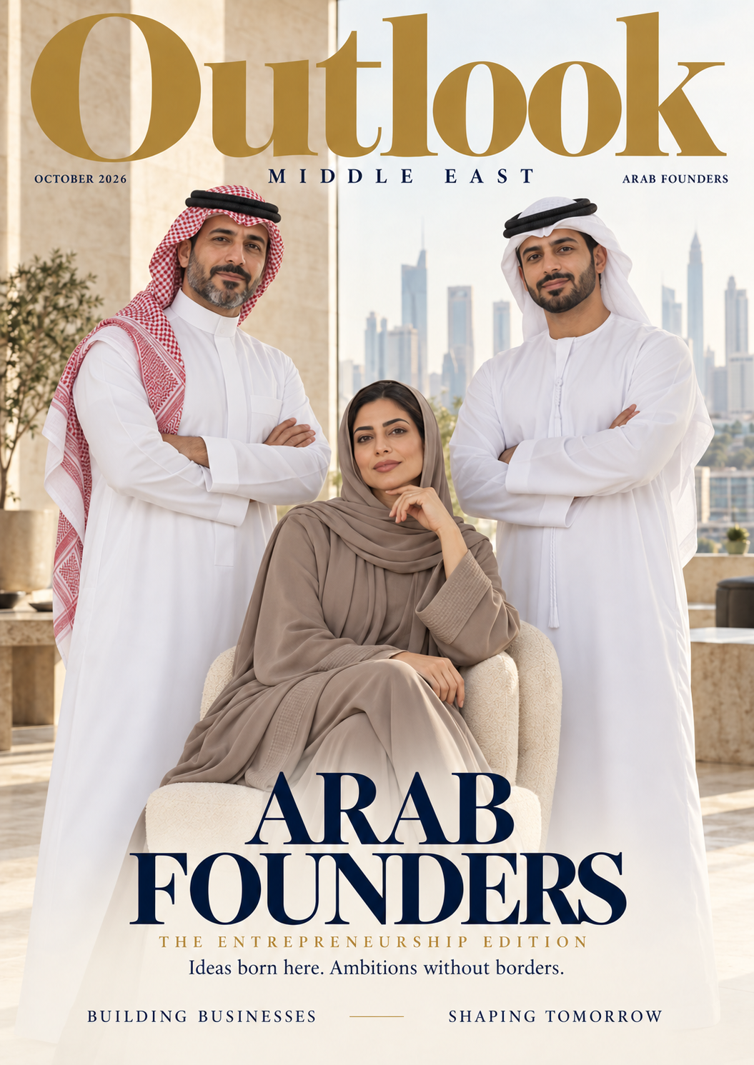 Outlook Middle East Arab Founders cover, October 2026