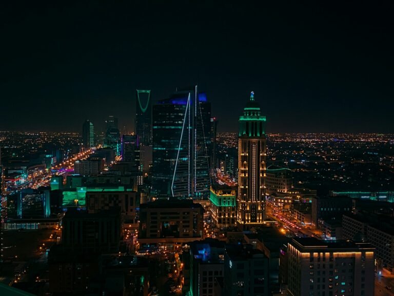 Al Rajhi Bank Q3 profit – Riyadh skyline at night